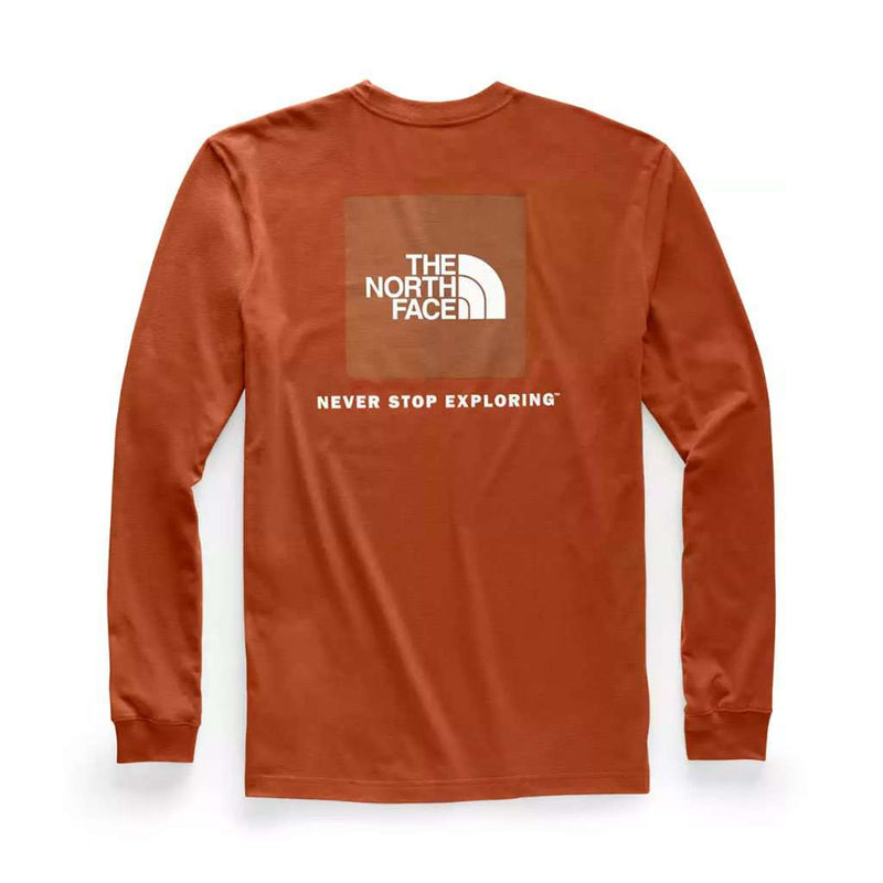 Men's Long Sleeve Red Box Tee by The North Face - Country Club Prep