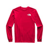 Men's Long Sleeve Red Box Tee by The North Face - Country Club Prep