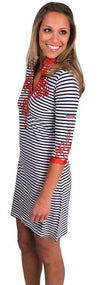 Admiral Tunic Dress in Navy by Gretchen Scott Designs - Country Club Prep