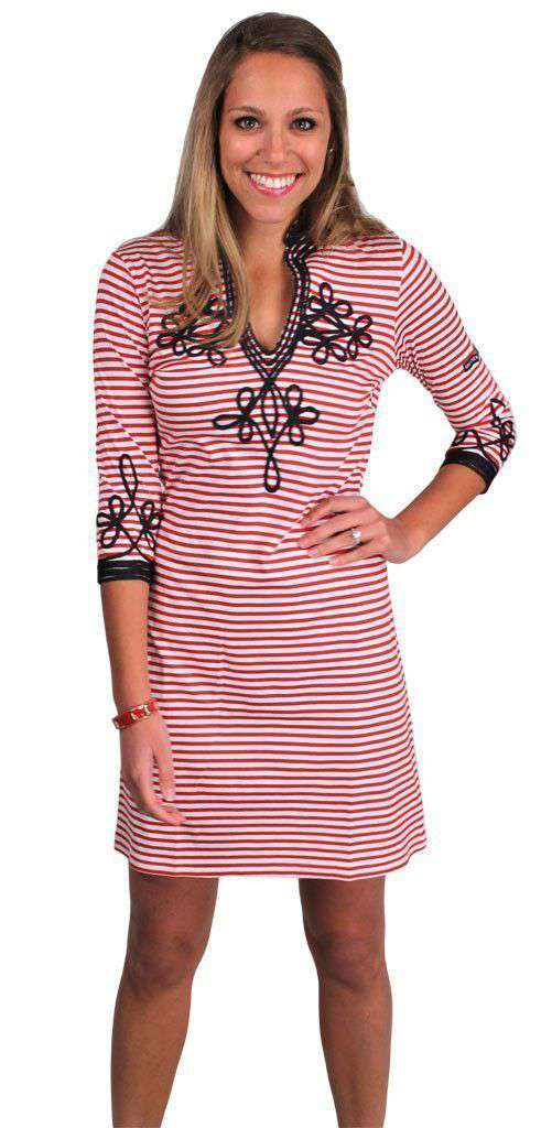 Admiral Tunic Dress in Red by Gretchen Scott Designs - Country Club Prep