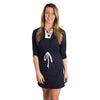 Barrie Dress in Navy/White by Duffield Lane - Country Club Prep