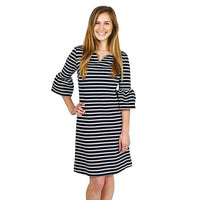 Belle De Jour Dress in Navy by Elizabeth McKay - Country Club Prep