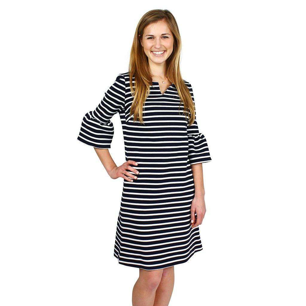 Belle De Jour Dress in Navy by Elizabeth McKay - Country Club Prep