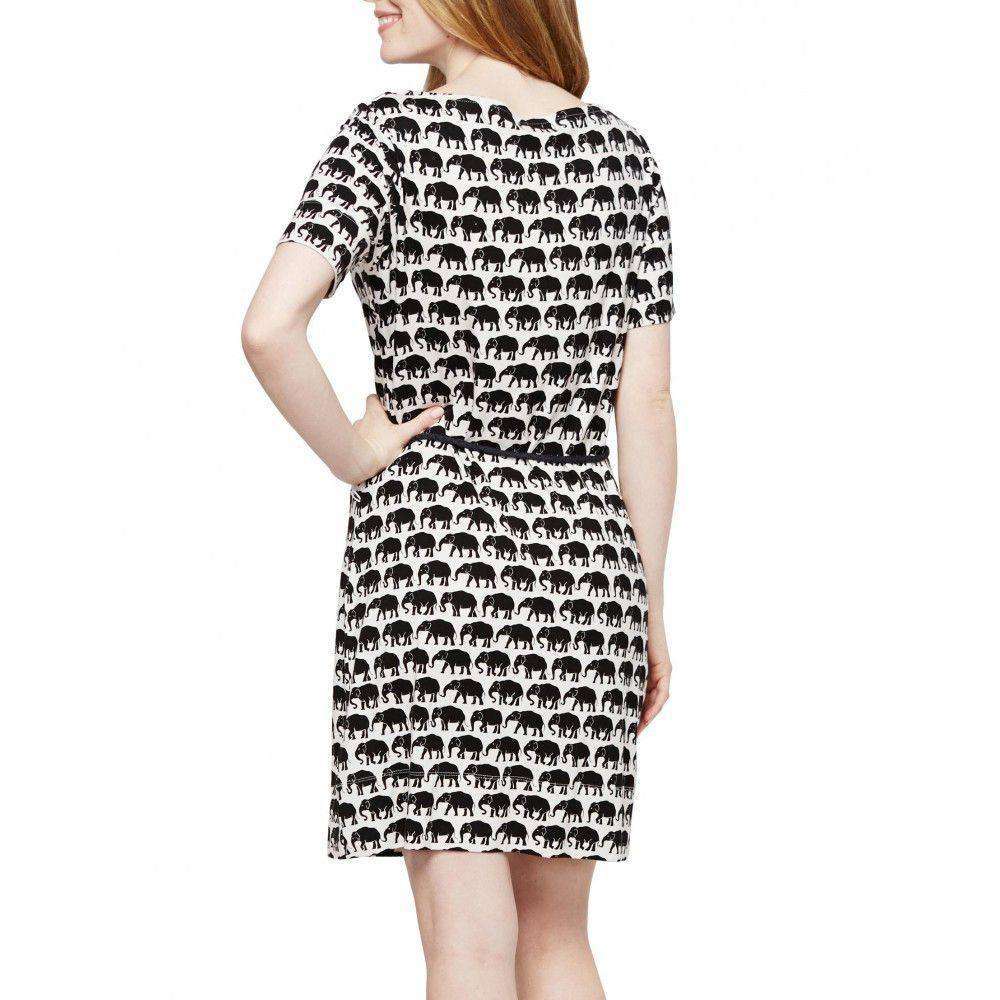 Black Elephant Cowl Neck Dress by Hatley - Country Club Prep