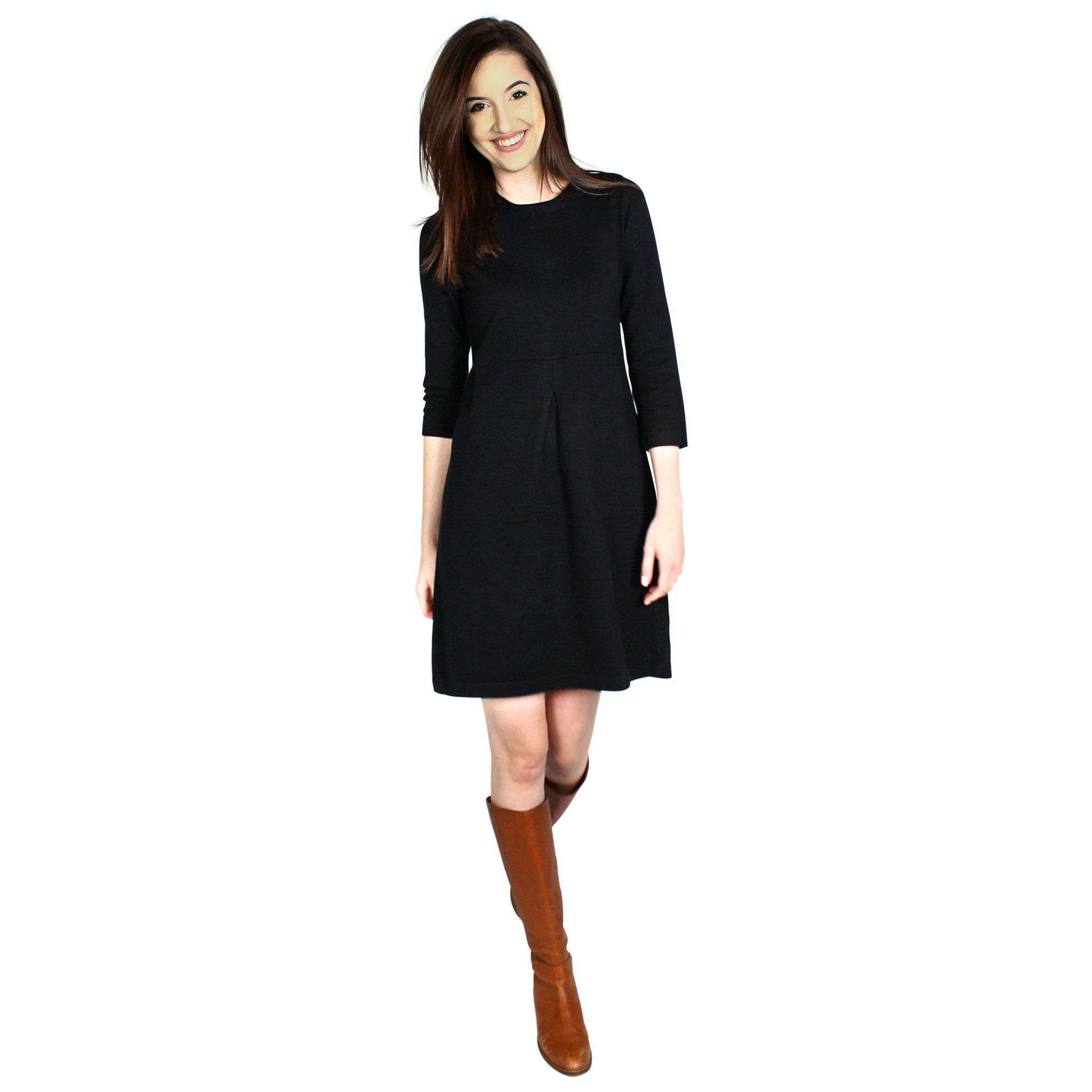 Tyler Boe Cashmere Kelly Dress in Black – Country Club Prep