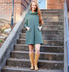 Cashmere Kim Cowl Dress in Greek Key by Tyler Boe - Country Club Prep