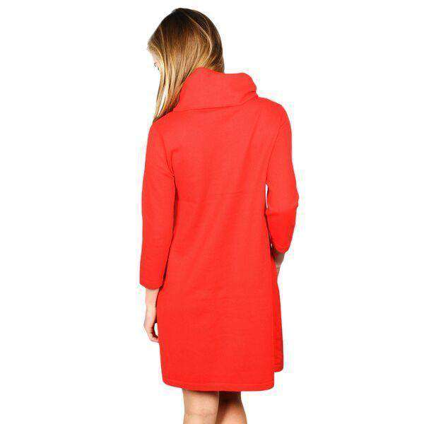 Cashmere Kim Cowl Dress in Ruby by Tyler Boe - Country Club Prep