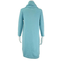 Cashmere Kim Cowl Dress in Sea Blue by Tyler Boe - Country Club Prep