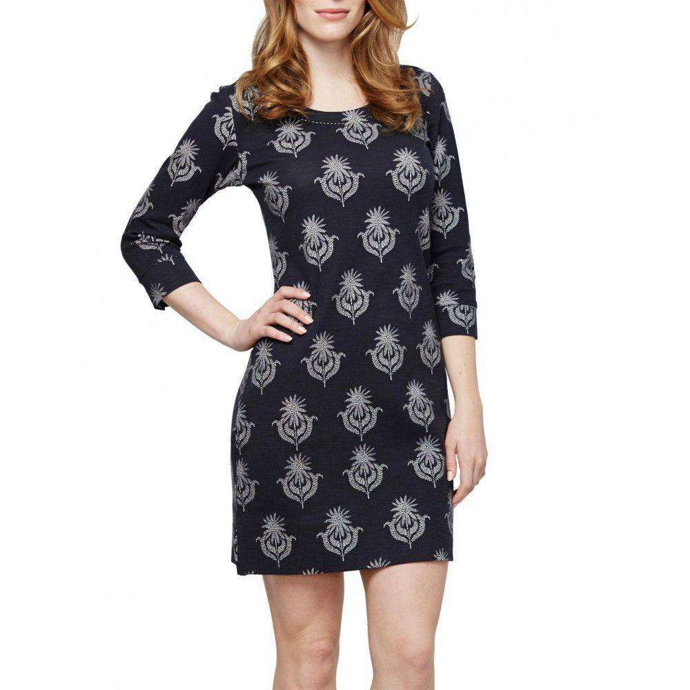 Charcoal Floral Stamp Dress by Hatley - Country Club Prep