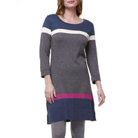 Charcoal Turkish Sweater Knit Dress by Haltey - Country Club Prep