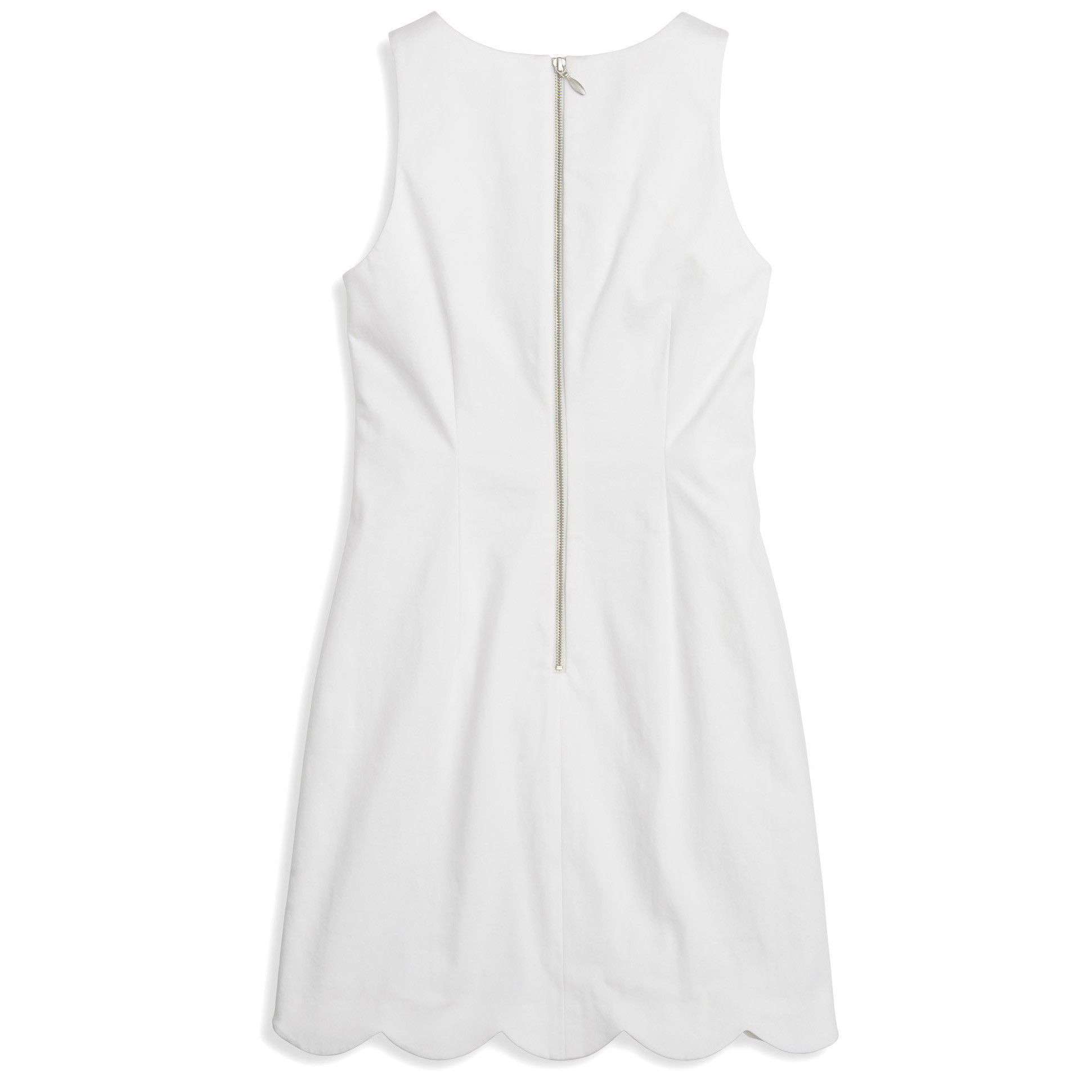 Charleston Scallop Dress in White by Southern Tide - Country Club Prep