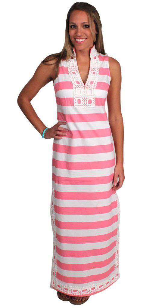 Cheers to Chic Sleeveless Maxi Dress in Candy Pink by Sail to Sable - Country Club Prep