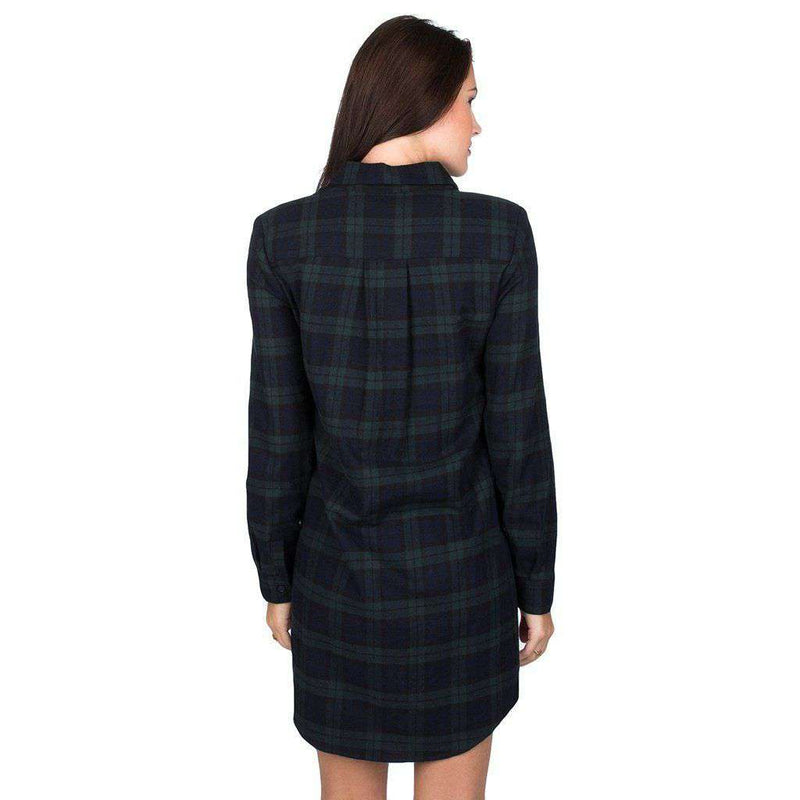 Dakota Plaid Dress in Navy by Lauren James - Country Club Prep