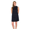 Eyelet Ruffle Dress in Navy by Sail to Sable - Country Club Prep