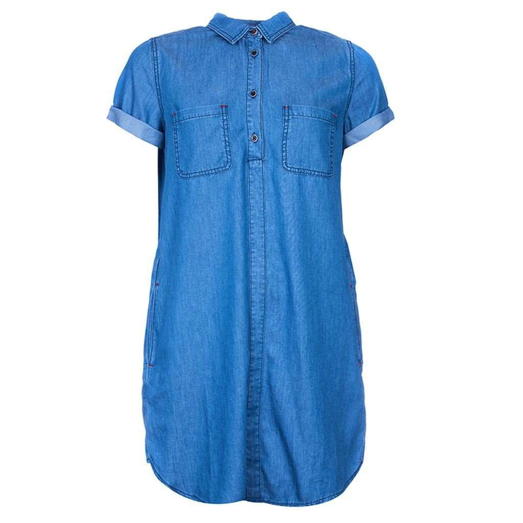 Fins Dress in Chambray by Barbour - Country Club Prep