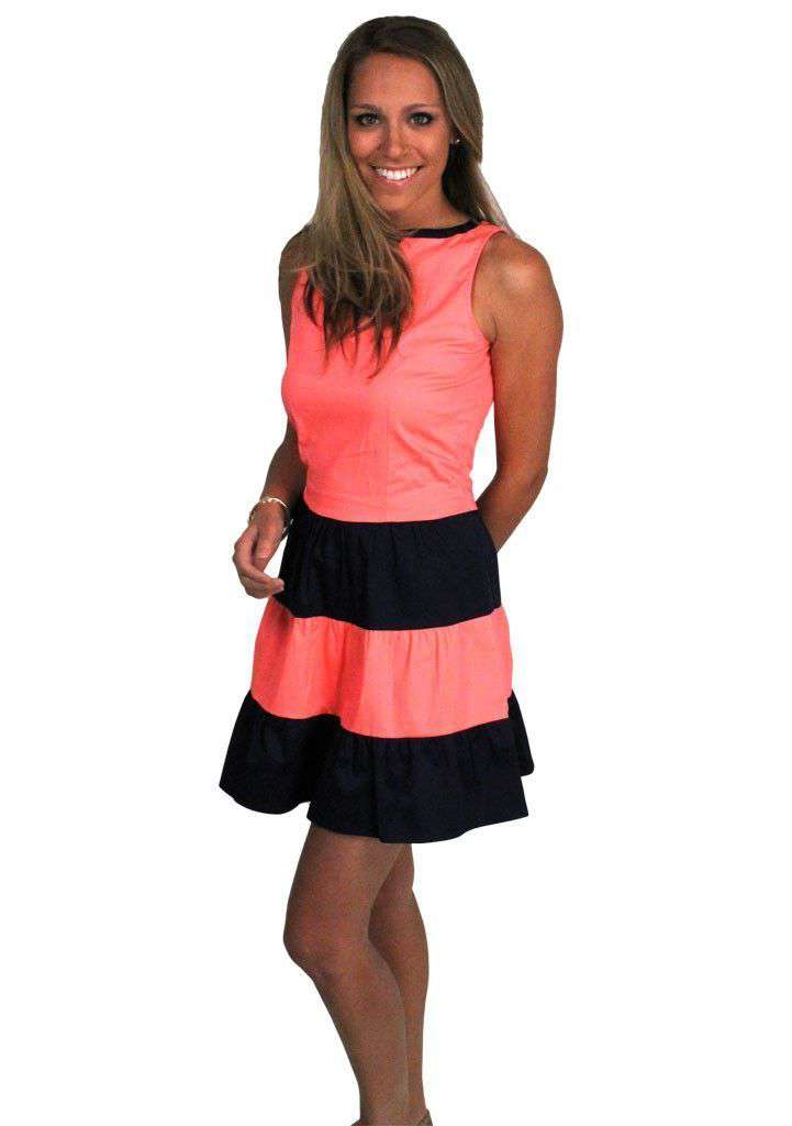 Flippin' Flirty Dress in Pink and Navy by Sail to Sable - Country Club Prep