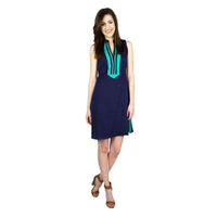 Grace Dress in Navy/Green by Duffield Lane - Country Club Prep
