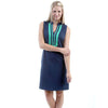 Grace Dress in Navy/Green by Duffield Lane - Country Club Prep