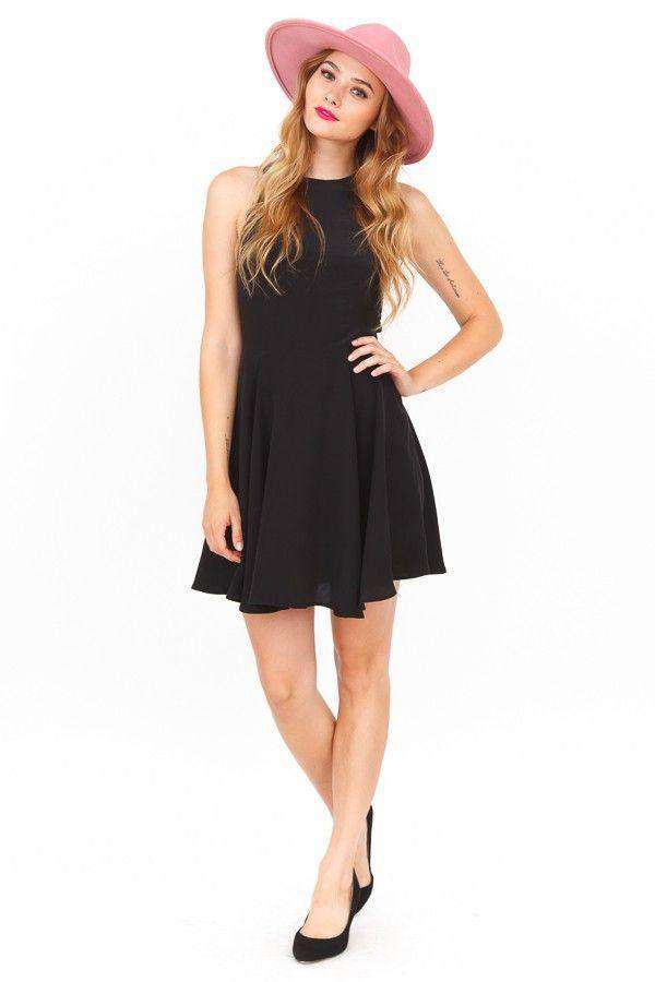 Happy Hour Dress in Black by Yumi Kim - Country Club Prep