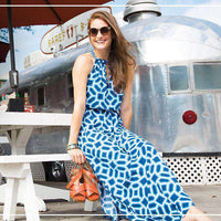 Harper Maxi Dress in Mosaic Print by Southern Tide - Country Club Prep