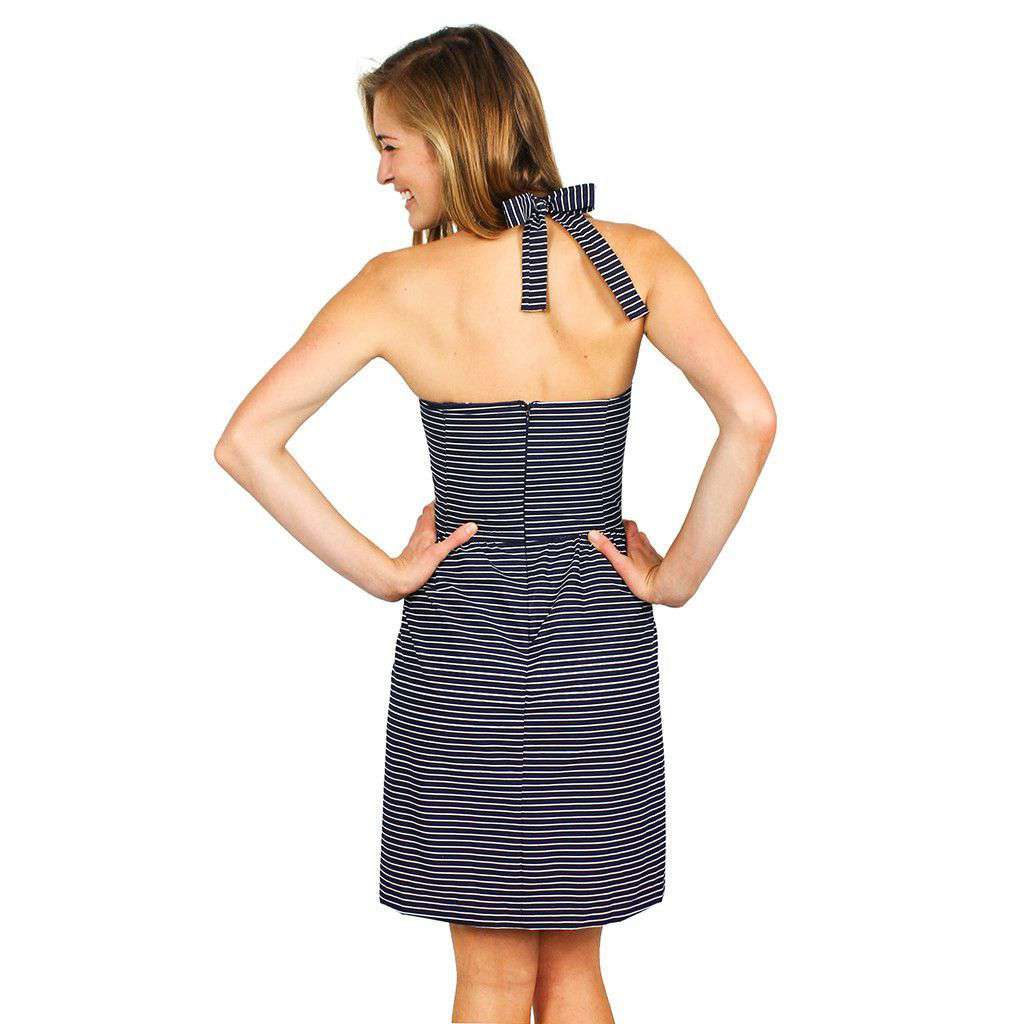 Heather Dress in Collegiate Stripe by Dayton K. - Country Club Prep