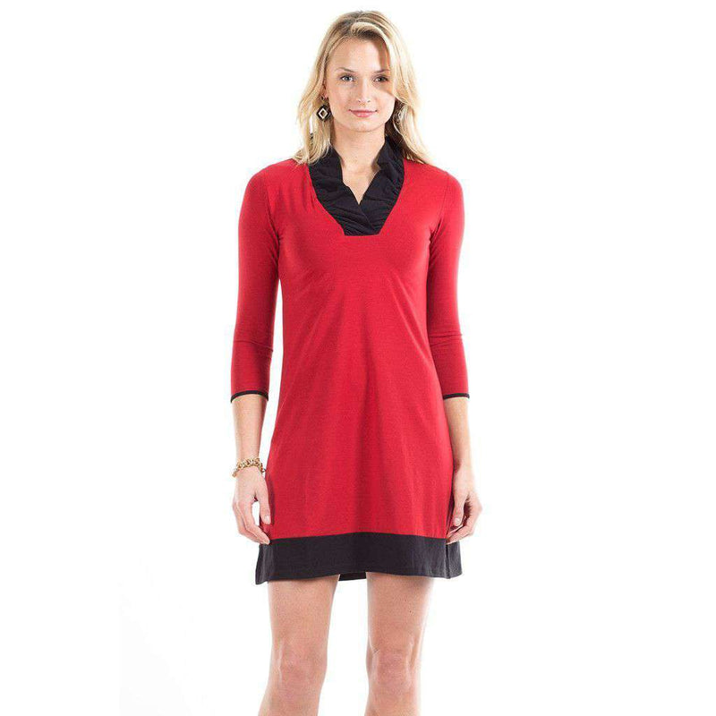 Holly Dress in Red and Black by Duffield Lane - Country Club Prep