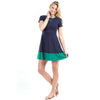 Jenna Dress in Navy and Green by Duffield Lane - Country Club Prep