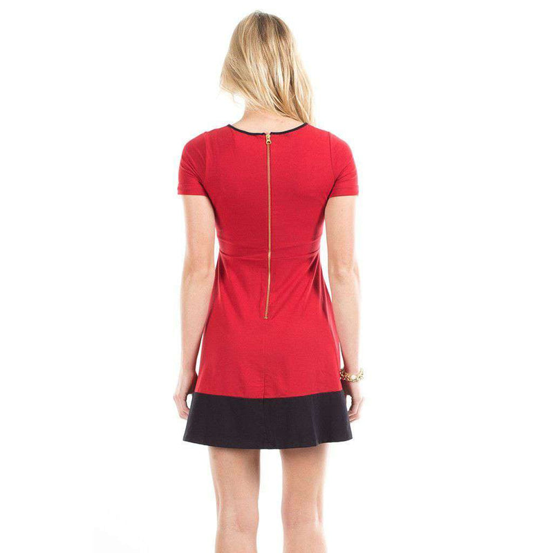 Jenna Dress in Red and Black by Duffield Lane - Country Club Prep