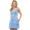 Kiawah Bay Print Dress in Ultramarine by Southern Tide - Country Club Prep