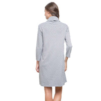 Kim Cowl Dress in Navy and White by Tyler Boe - Country Club Prep
