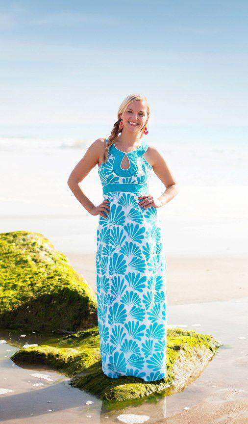 Maho Bay Dress in Turquoise by Southern Frock - Country Club Prep