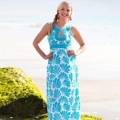 Maho Bay Dress in Turquoise by Southern Frock - Country Club Prep