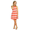 Michelle Dress in Red Stripe by Dayton K. - Country Club Prep