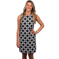 Mod Squad Dress in Black and White by Gretchen Scott Designs - Country Club Prep