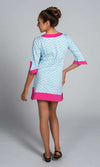 Molly Knitted Dress in Blue by Malabar Bay - Country Club Prep