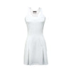 Pleated Scoop Neck Court Dress in White by Boast - Country Club Prep