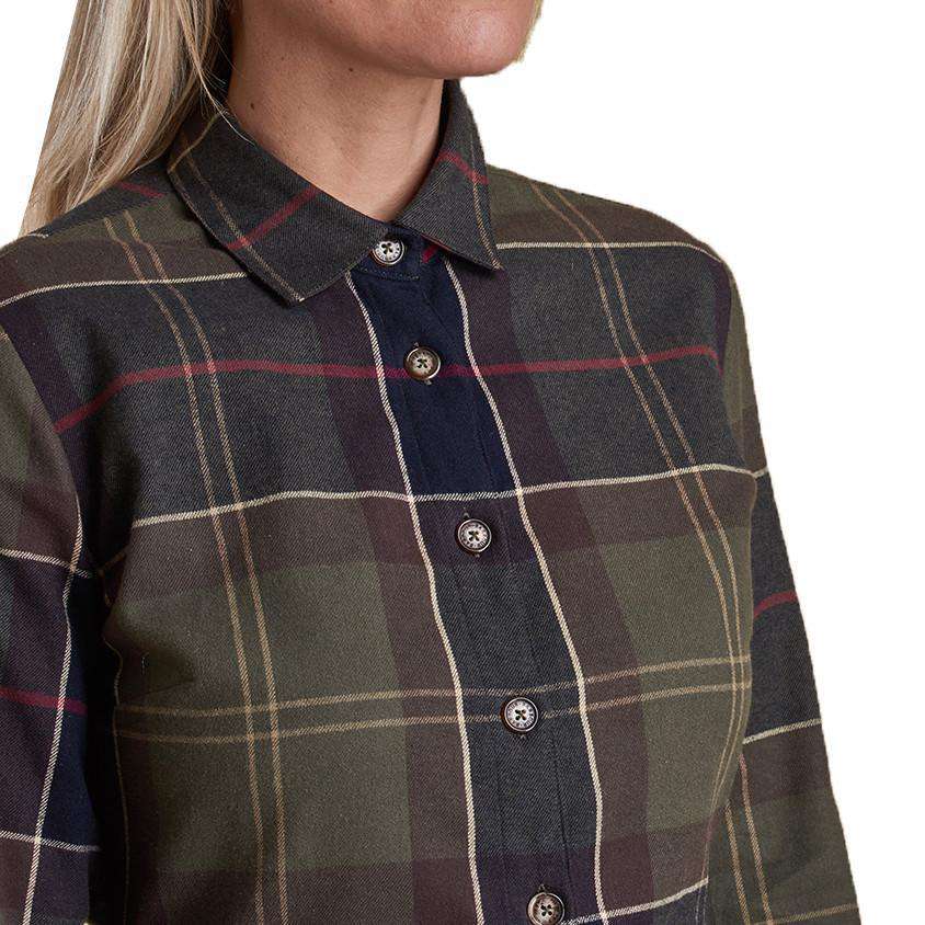 Rannoch Dress in Classic Tartan by Barbour - Country Club Prep