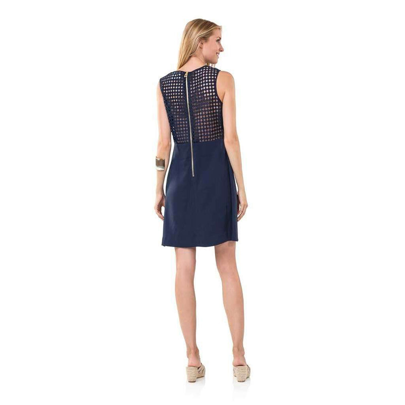 Ready and Revealing Open Back Dress in Navy by Sail to Sable - Country Club Prep