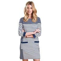 Rief Dress in Navy Cloud by Barbour - Country Club Prep