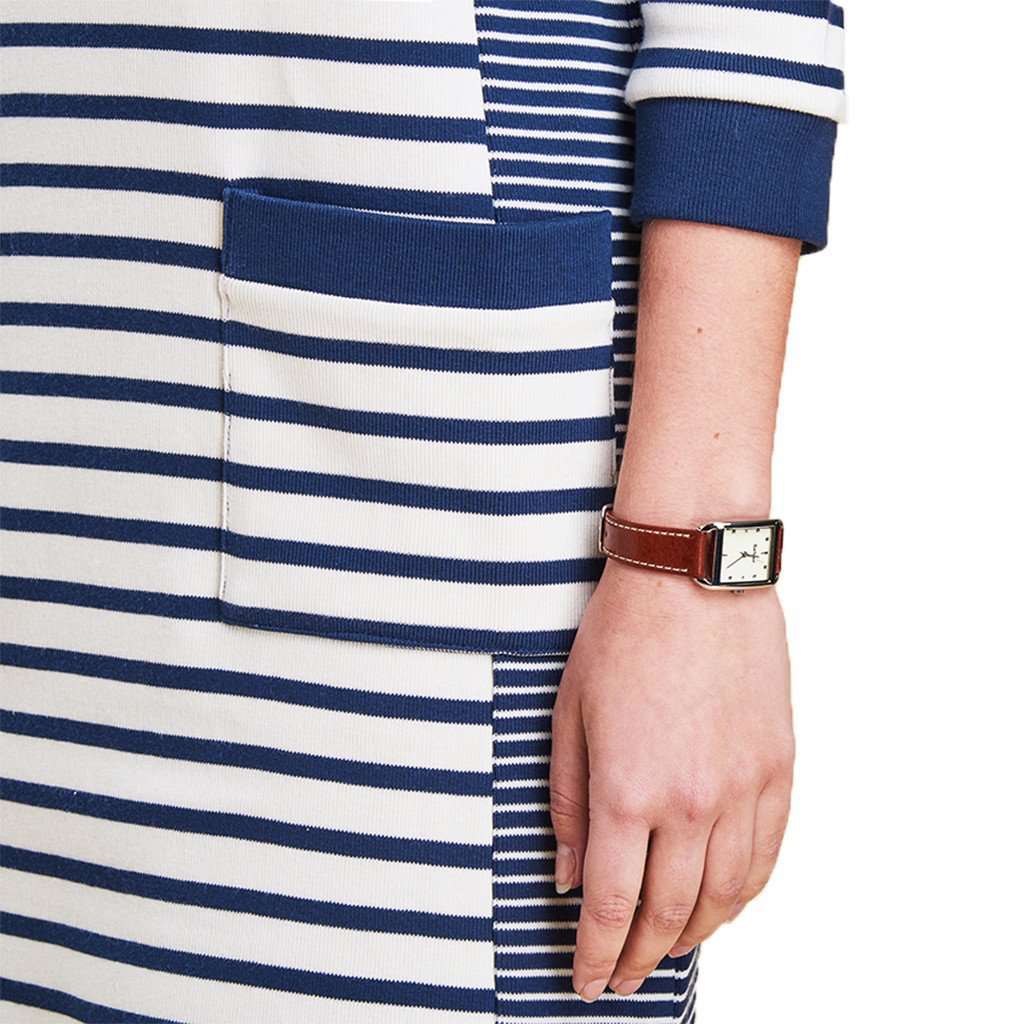 Rief Dress in Navy Cloud by Barbour - Country Club Prep