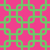 Ruched City Unchained Jersey Dress in Pink & Green by Gretchen Scott Designs - Country Club Prep