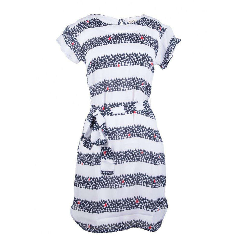 Hatley Sailboat Stripe Drop Shoulder Dress in White and Navy – Country ...