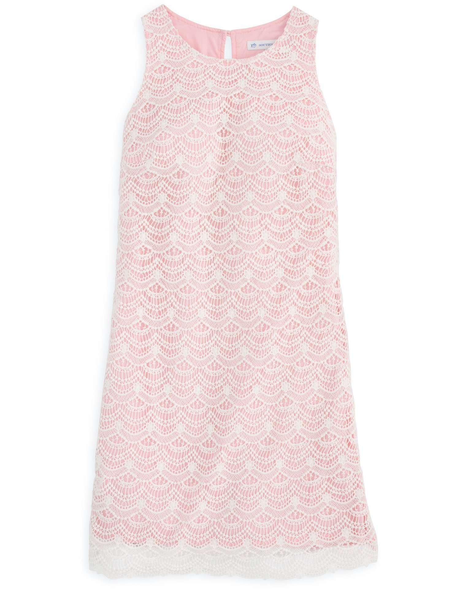 Southern Tide Sawyer Lace Dress in Smoothie Pink – Country Club Prep