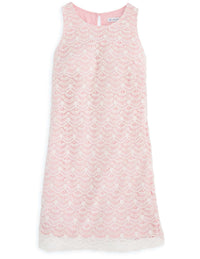 Sawyer Lace Dress in Smoothie Pink by Southern Tide - Country Club Prep