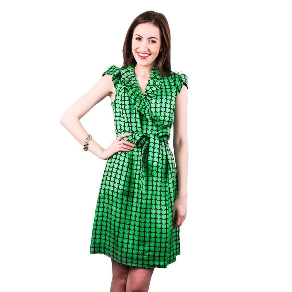 Scotland Dress in Tulip Print by Elizabeth McKay - Country Club Prep