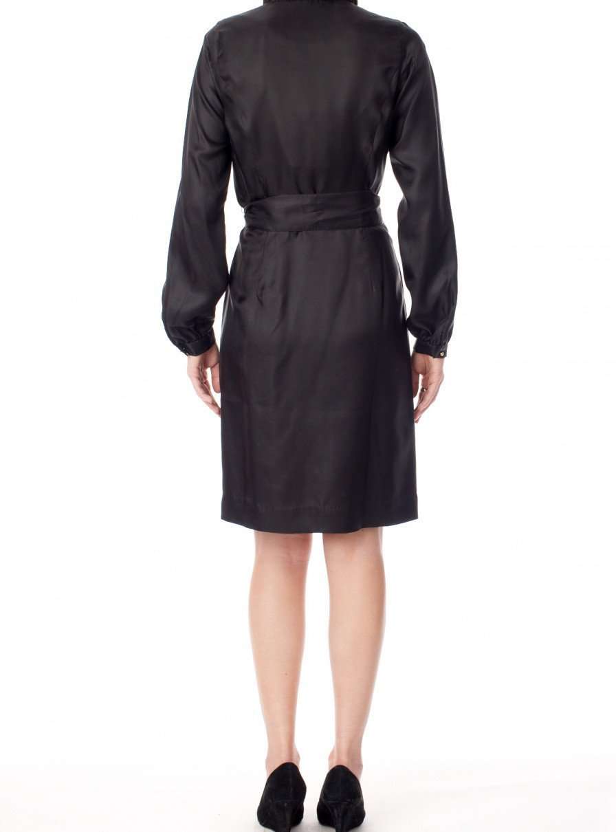 Elizabeth McKay Scotland Wrap Dress in Black Country Club Prep Elizabeth McKay Scotland Wrap Dress in Black Country Club Prep