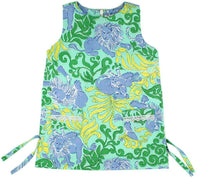 Sleeveless Dress in Courtney Blue by Barbara Gerwit - Country Club Prep