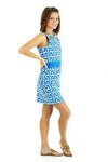 Steffi Shift Dress in Royal and White by Tracy Negoshian - Country Club Prep