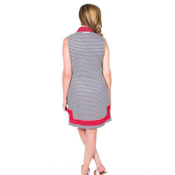 Sail to Sable Striped Tunic Dress in Navy and White – Country Club Prep