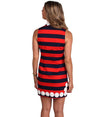 Summertime Staple Sleeveless Dress in Peacoat Navy and High Risk Red by Sail to Sable - Country Club Prep